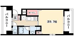 CASTELLOASSO 1Kの間取図画像