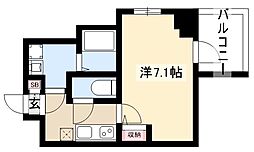 エスプレイス上前津レガシー 1Kの間取図画像