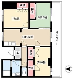 コーポ中村第10 3LDKの間取図画像