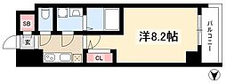 エスリード金山プルミエ 1Kの間取図画像