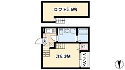 シープレーリー 1SKの間取図画像