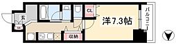 TENAS丸の内 1Kの間取図画像