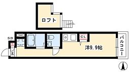 ジュール則武 ワンルームの間取図画像