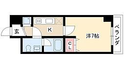 プロシード金山 1Kの間取図画像