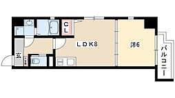 HF名駅北レジデンスWEST 1LDKの間取図画像