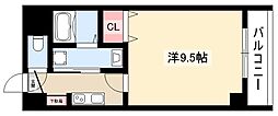 ライブスレジデンス太閤通 1Kの間取図画像