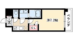 UURコート名古屋名駅 1Kの間取図画像