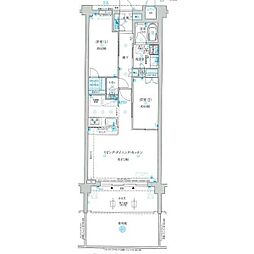 ドルチェヴィータ名古屋則武 2LDKの間取図画像