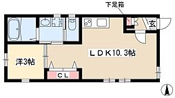 GreatJourney 1LDKの間取図画像