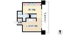 アーデン泉プレミア 1LDKの間取図画像