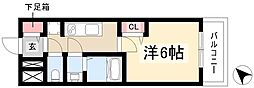 MAXIV名古屋上前津 1Kの間取図画像
