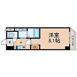 AHマンション泉 1Kの間取図画像