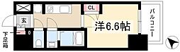 MAXIV名古屋上前津 1Kの間取図画像