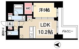 プレサンス丸の内城雅 1LDKの間取図画像