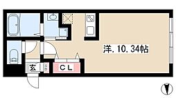 BRANCHE城西 ワンルームの間取図画像