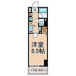 ベレーサ名駅ウエスト 1Kの間取図画像