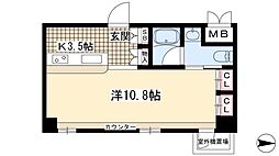 KDXレジデンス東桜1 ワンルームの間取図画像