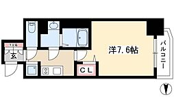 プレサンス千種アイル 1Kの間取図画像