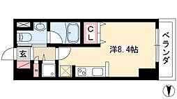 LIVCITY ワンルームの間取図画像