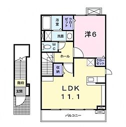 間取図画像 1LDK
