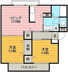 間取図画像 2LDK