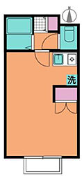 サンワード.イソダ2 1Kの間取図画像