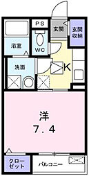 KTYハウス 1Kの間取図画像