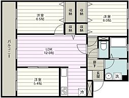 さくらパレス 3LDKの間取図画像