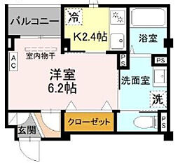LUSSO VITA 202 1Kの間取図画像