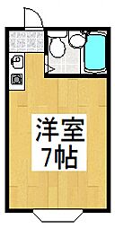 ペアパレスふじみ野 ワンルームの間取図画像