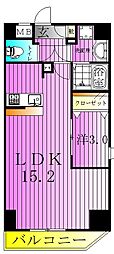 足立区谷在家2丁目マンション 1LDKの間取図画像