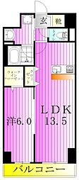 Lier ＆224； lavenir（リエ　ア　ラヴニール 2階1LDKの間取り