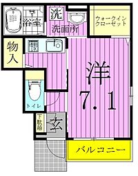 リホープ 1階1Kの間取り