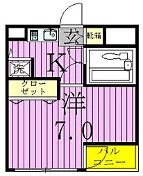 間取図画像 1K