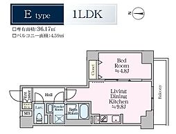 足立区西新井栄町3丁目マンション 1LDKの間取図画像