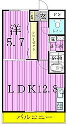 ザ・グランド・アルビオン 1LDKの間取図画像