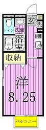 グランモア1 1Kの間取図画像