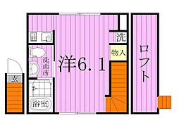 グランシャレー梅島II 2階