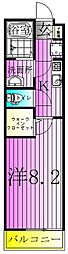 Ribion 1Kの間取図画像
