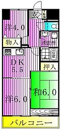 K-2レジデンス 3DKの間取図画像