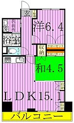 エスペランス・ヤマダ 2LDKの間取図画像