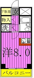 ワコーレエレガンスタケノツカ ワンルームの間取図画像