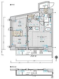 フュージョナル五反野DUE 2LDKの間取図画像