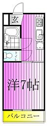 ハイム北綾瀬 1Kの間取図画像
