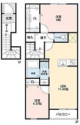 リーブルファイン足立辰沼 2階