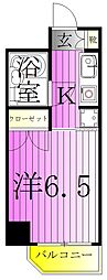 コスモ亀有5 1Kの間取図画像