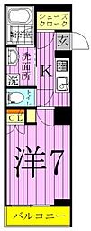 ジュイールパルフェ西新井 1Kの間取図画像