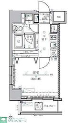 JR総武線 両国駅 徒歩4分の賃貸マンション 6階1Kの間取り