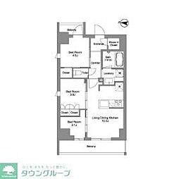 東京メトロ日比谷線 三ノ輪駅 徒歩8分の賃貸マンション 7階3LDKの間取り