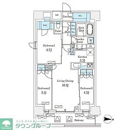 間取図画像 3LDK